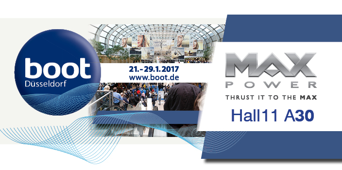 Propulseurs MAX POWER  au Salon Nautique de Düsseldorf 2017 