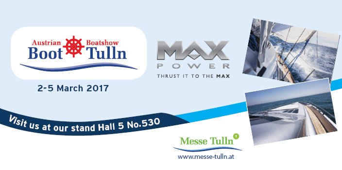 Propulseurs MAX POWER au Salon Nautique BOOT TULLN 2017